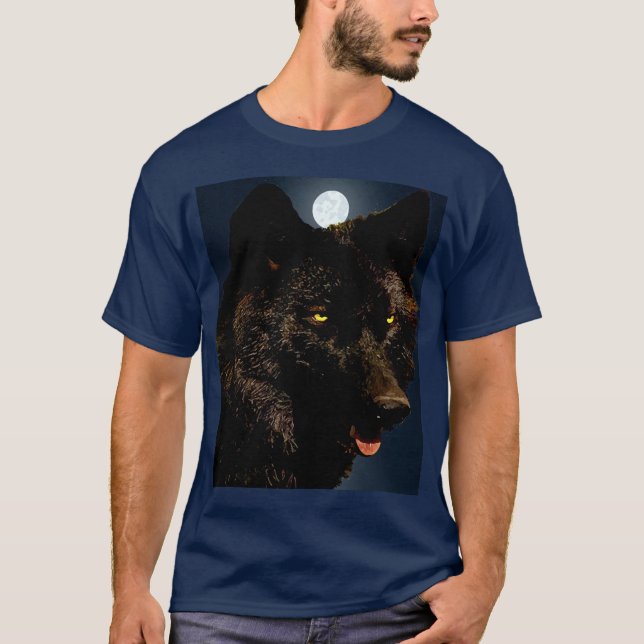 CAMISETA LOBO PRETO (Frente)