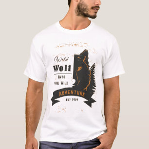 Camiseta Lobo selvagem, Aventura, Est, 1919, o melhor