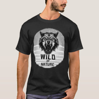 Camiseta Lobo selvagem da natureza