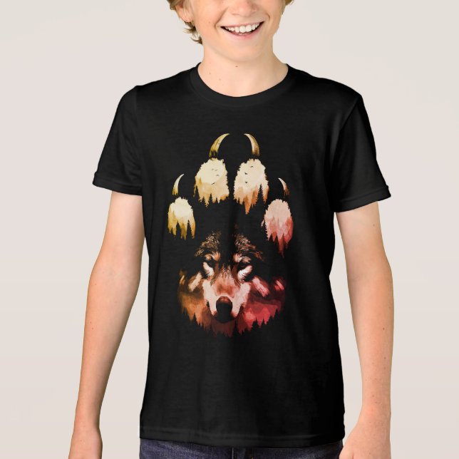 Camiseta Lobo Solitário. Alma selvagem (Frente)