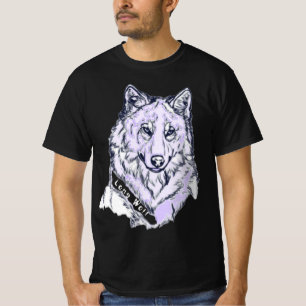 Camiseta Lobo Solitário Amethyst Roxo Gráfico
