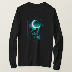 Camiseta Lobo Solitário Místico por Moonlit River   APENAS 