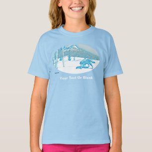 Camiseta Lobo Solitário No Inverno