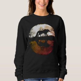 Camiseta Lobo Solitário sob a Lua Cheia