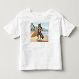 Camiseta Lobo Surfista
