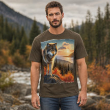 Lobo Timber do Alasca Temporada de Outono Masculin