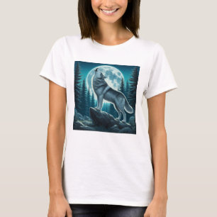 Camiseta Lobo Uivando