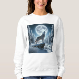 Camiseta Lobo Uivando no Inverno