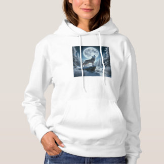 Camiseta Lobo Uivando No Inverno
