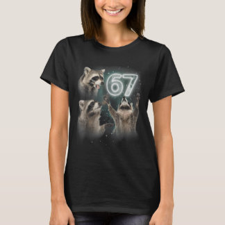 Camiseta Lobo Uivando Para a Lua 67 6 7 Halloween 67 Lobo 