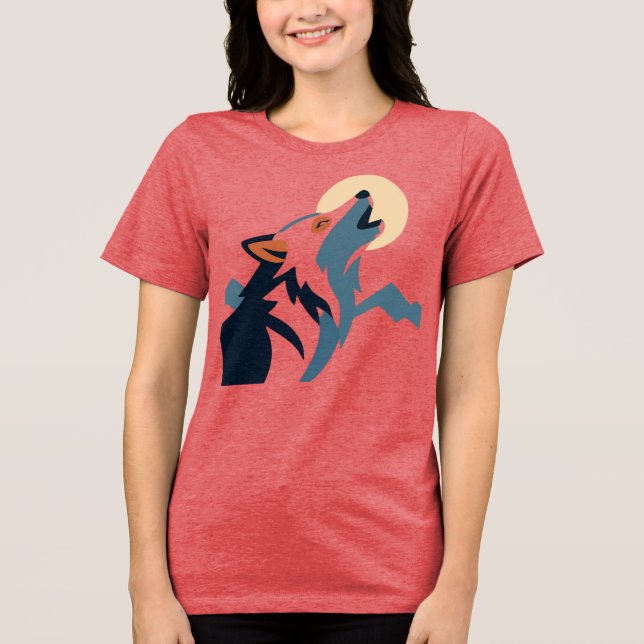 Camiseta Lobo Uivando para a Lua Moletom – Desencadeie o Al (Frente)