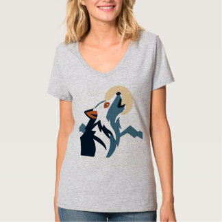 Camiseta Lobo Uivando para a Lua Moletom – Desencadeie o Al
