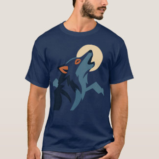 Camiseta Lobo Uivando para a Lua Moletom – Libere o Alph