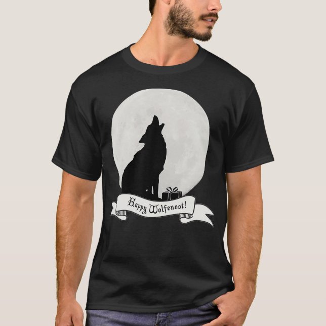 Camiseta Lobo Wolfenoot Feliz e Camisa-Lua Cheia (Frente)