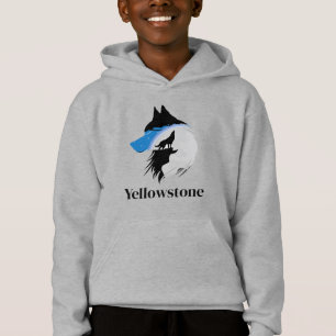 Camiseta Lobo Yellowstone, Camisola de Casca Maior do Menin