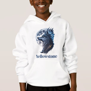 Camiseta Lobo Yellowstone, Camisola de Casca Maior do Menin