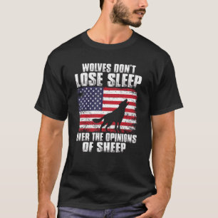 Camiseta Lobos Americanos Não Perderes Sobre o Sono As Opin