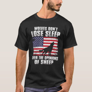 Camiseta Lobos Americanos Não Perderes Sobre o Sono As Opin