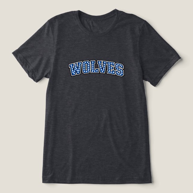 Camiseta Lobos Bolinhas  (Design frontal)