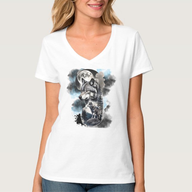 Camiseta Lobos da Lua Escura (Frente)