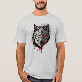 Camiseta Lobos-de-Arte Gráfica Wolves Animais Arte Fã
