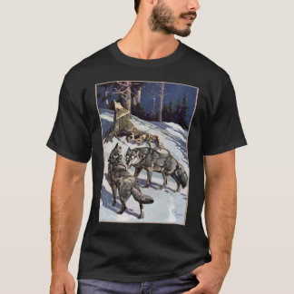 Camiseta Lobos do inverno (roupa escuro)