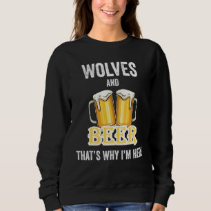 Camiseta Lobos E Cerveja É Por Isso Que Estou Aqui
