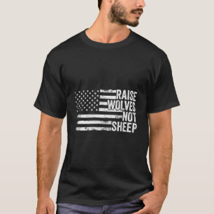 Camiseta Lobos Elevadores Não São Leões Patrióticos Veteran