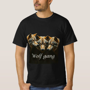 Camiseta Lobos furiosos Pun em uma citação de Gang ou dizen