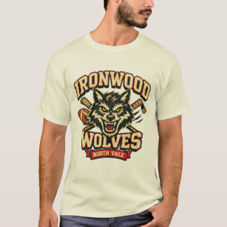 Camiseta Lobos Ironwood North Vale design vintage de time u