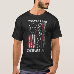 Camiseta Lobos Lideram Ovelha São Led Usa Pro Gun segundo E