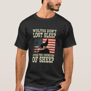 Camiseta Lobos Não Perdem Sono Por Causa Das Opiniões De Ov