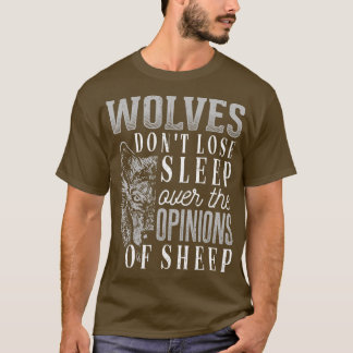 Camiseta Lobos não perderes dormindo sobre as opiniões das