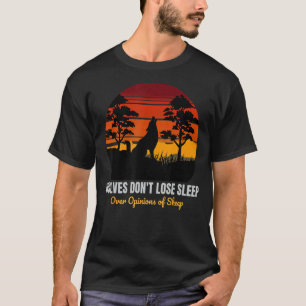 Camiseta Lobos não se Perder a dormir sobre as opiniões da