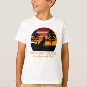 Camiseta Lobos não se Perder a dormir sobre opiniões de o