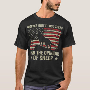 Camiseta Lobos não se Perder de dormir sobre as opiniões de