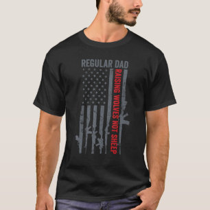 Camiseta Lobos Pais Ricos Não Ovelhas Usa Pro Gun F