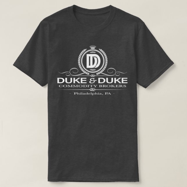 Camiseta Locais de Negociação Duke amp Duke Commodkers Mov (Frente do Design)