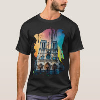 Locais Famosos - Camisa-T Notre-Dame