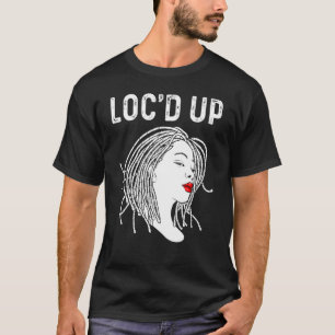 Camiseta Locais Para Mulheres Adoram Dreadlocks Cabelos Dre