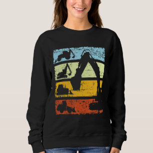 Camiseta Local De Construção Do Driver De Escavador De Esca