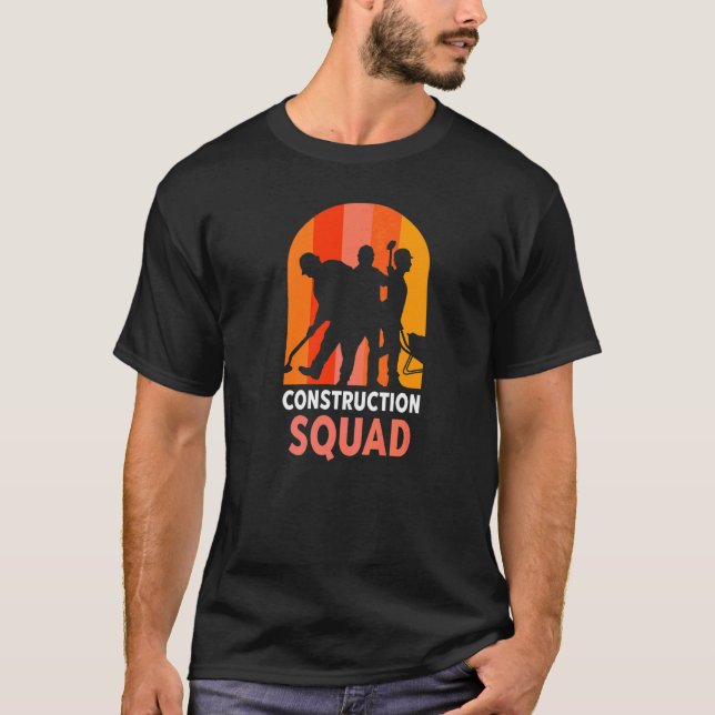 Camiseta Local do Trabalho em equipe de Trabalho Esquadrão  (Frente)