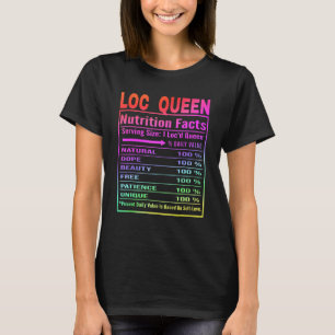 Camiseta Local Queen Nutrition Facts Lock Queen Lock Life