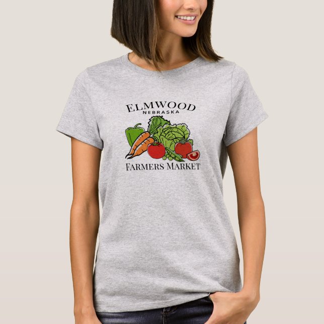 Camiseta Localidade| Mercado dos agricultores (Frente)
