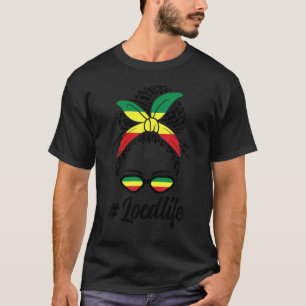 Camiseta Localiza a vida do cabo negro mulher rasta