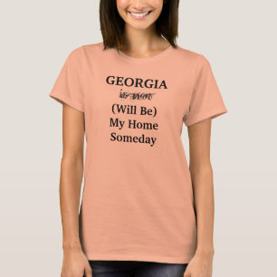 Camiseta Localização do Estado GEORGIA Viagem