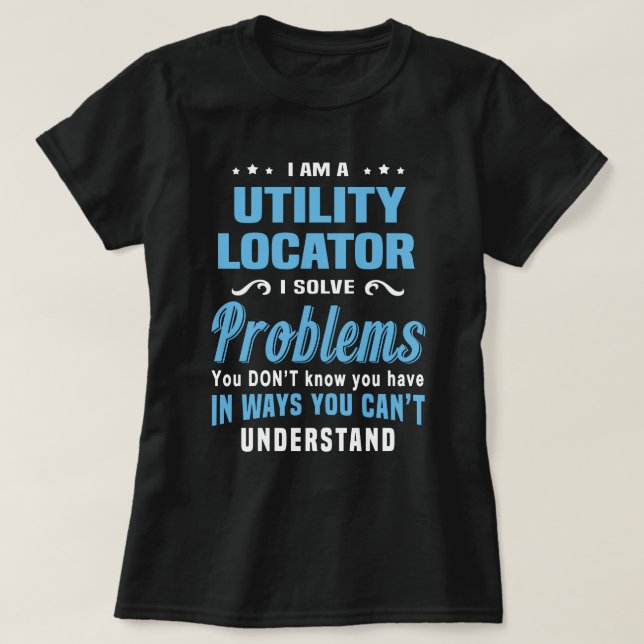 Camiseta Localizador de Utilidades (Frente do Design)