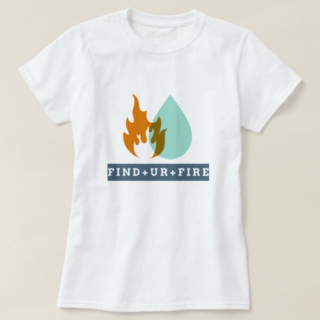 Camiseta Localizar Fogo UR | phozos | frase (Frente do Design)