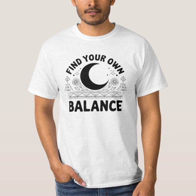 Camiseta Localizar seu próprio saldo (Frente)