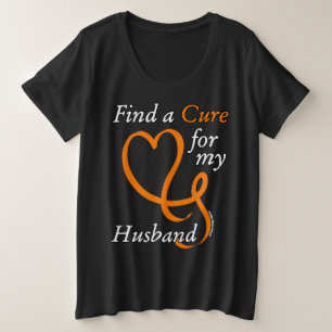 Camiseta Localizar uma Cura/Coração/Marido...RSD/CRPS